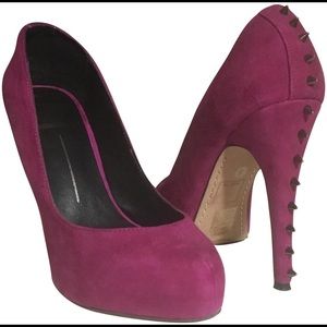 Pink/purple studded heels